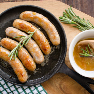Chicken Sausages with Apricot Rosemary Glaze - Isernio's Premium