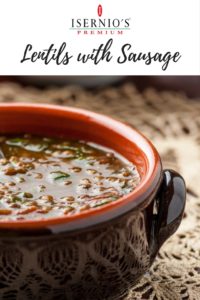 Lentils with Sausage recipe #souprecipe #sausage #lentils