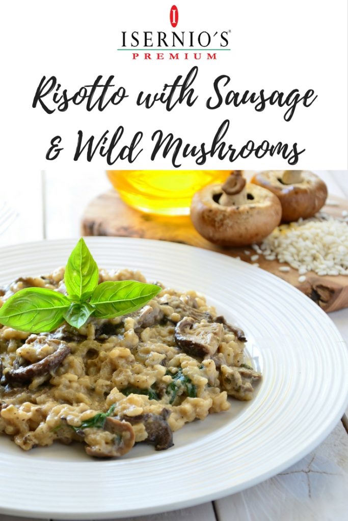 Risotto with Sausage and Wild Mushrooms #risotto 