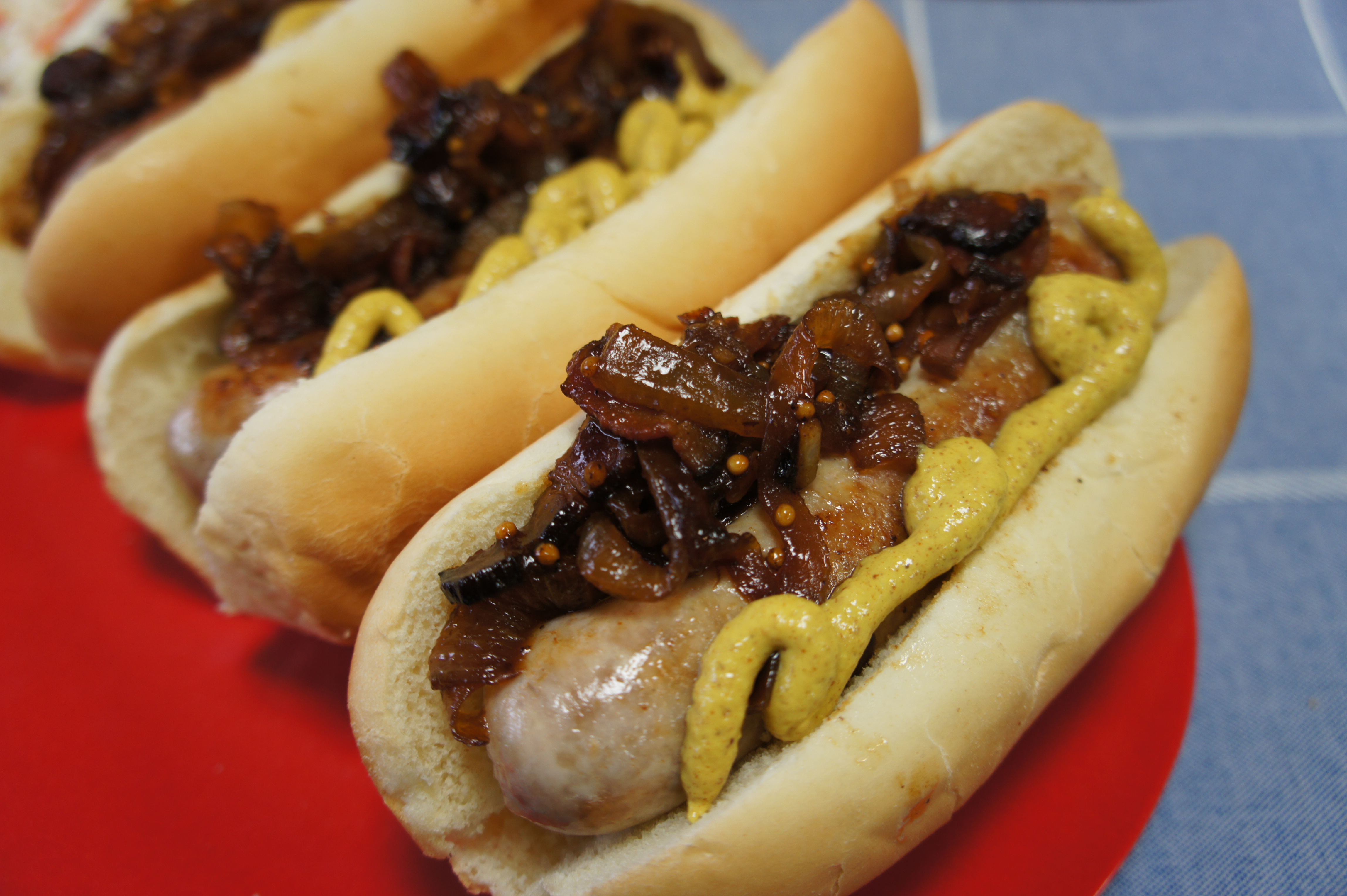 Top these Brats with the Bacon Onion Chutney and your favorite mustard and enjoy!