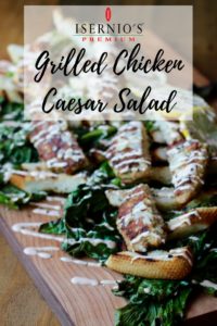 grilled chicken caesar salad with ground chicken #caesarsalad
