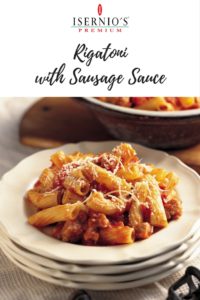 Rigatoni with Sausage Sauce #rigatoni