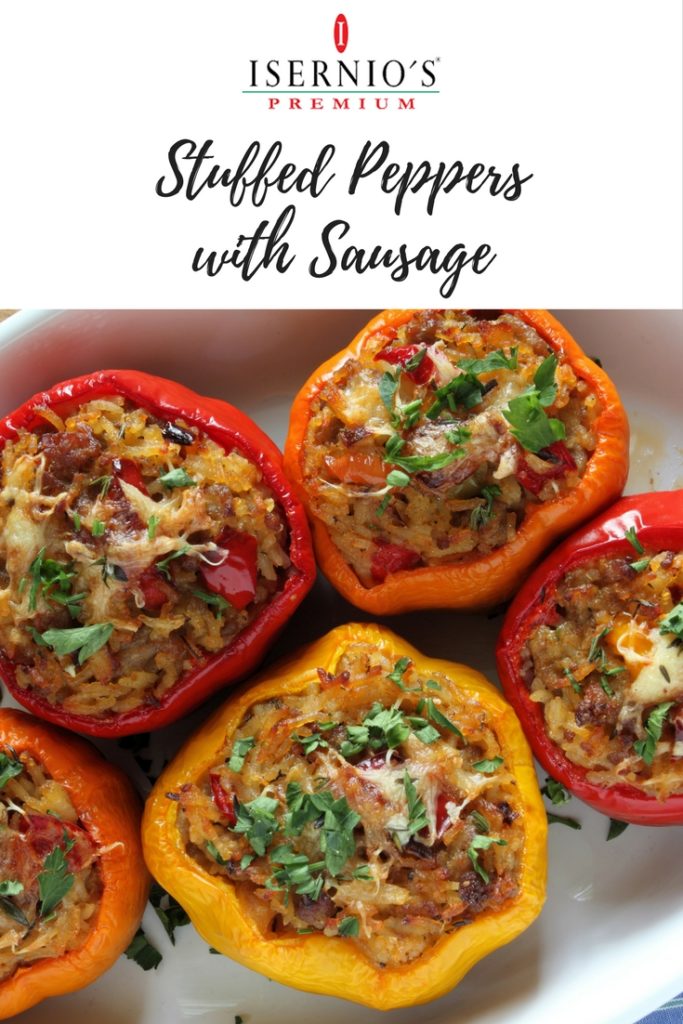 Sausage Stuffed Peppers #stuffedpeppers