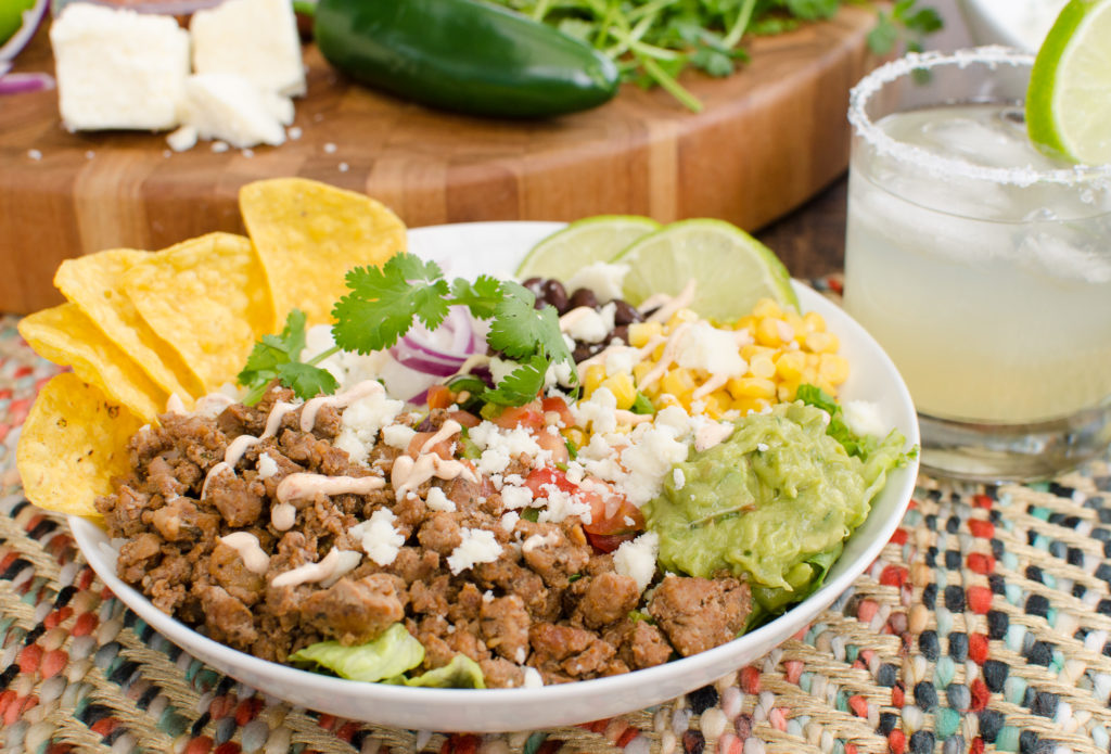 Burrito Bowls with CilantroLime Rice and Chipotle Crema Isernio's